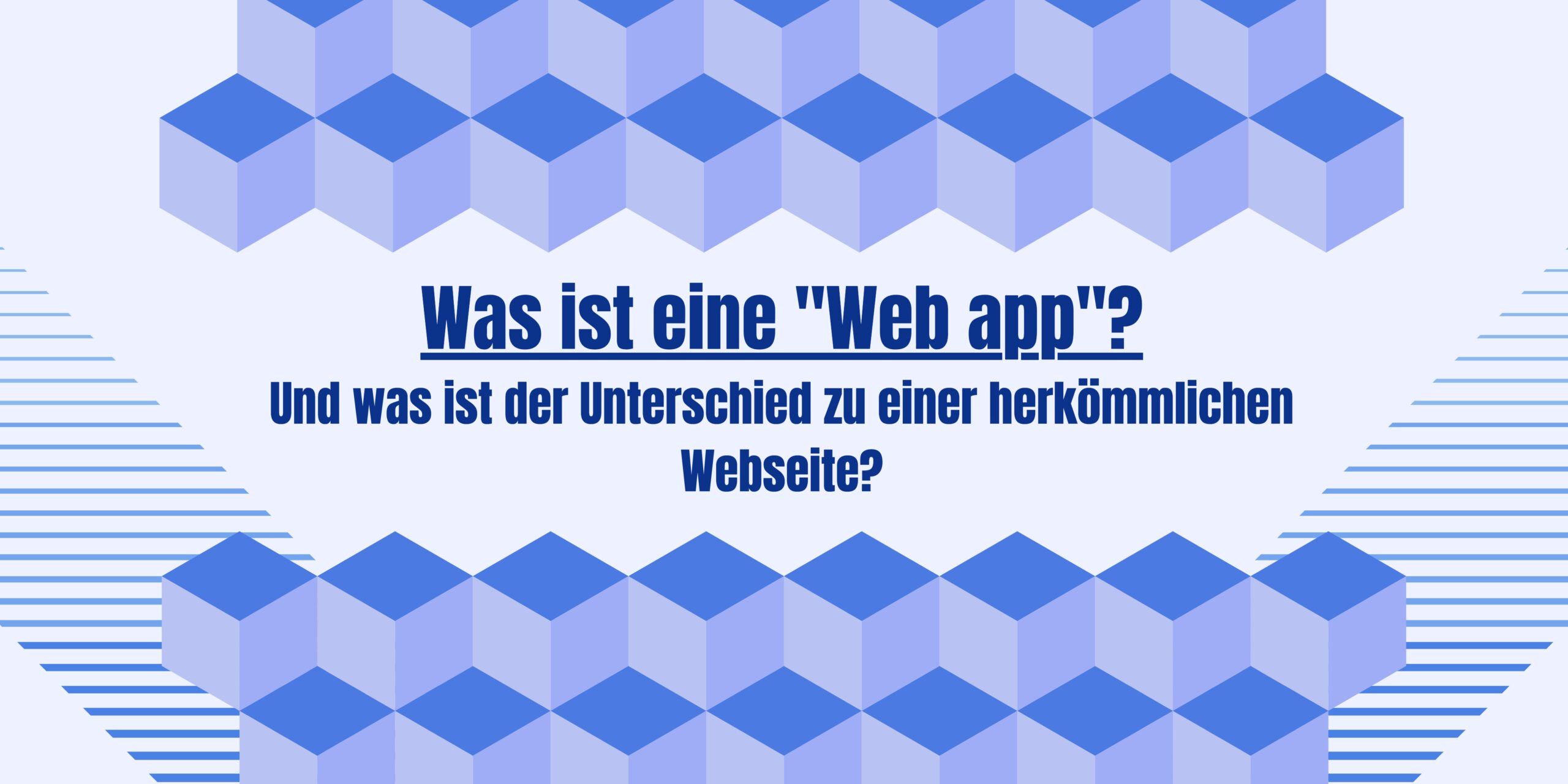 Was ist eine „Web app“?